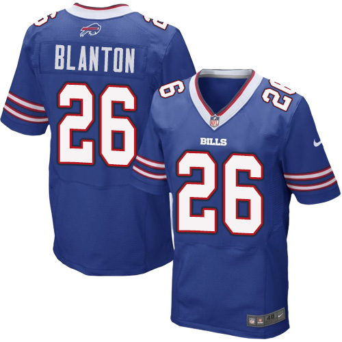 Men's Elite Robert Blanton Nike Jersey Royal Blue Home - #26 NFL Buffalo Bills